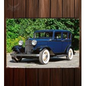 Металлическая табличка Ford Model B Deluxe Fordor Sedan (160)